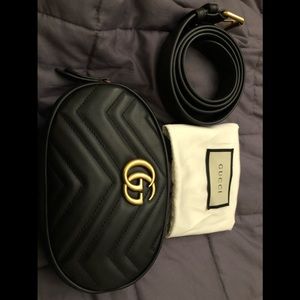 Gucci Marmont Matelassé GG Belt Bag Small 😍